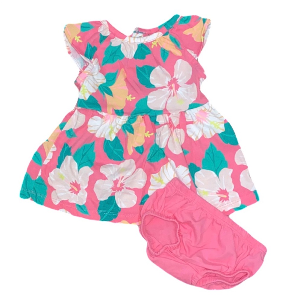 Pink & White Hibiscus Matching Set 🌺